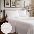 thumbnail image 3 of Pyxie Home Shabby Chic 3-Piece Blush Pink Bow Embroidery Sheet Sets, Twin - Embroidered, 3 of 10