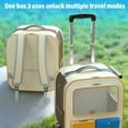 thumbnail image 3 of Rolling Pet Carrier Backpack, 2 in 1 Breathable Window Large Capacity Dog Carrier Telescoping Handle Pet Travel Carrier with Wheels for Small Dogs and Medium Cats, 3 of 7
