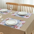 thumbnail image 3 of Pioneer Flower Floral Print Pattern Summer Placemats Table Placemats Set Of 4-Linen Kitchen Washable Placemats Table Mats 12x18 Inch Non-Slip Heat Resistant, 3 of 6