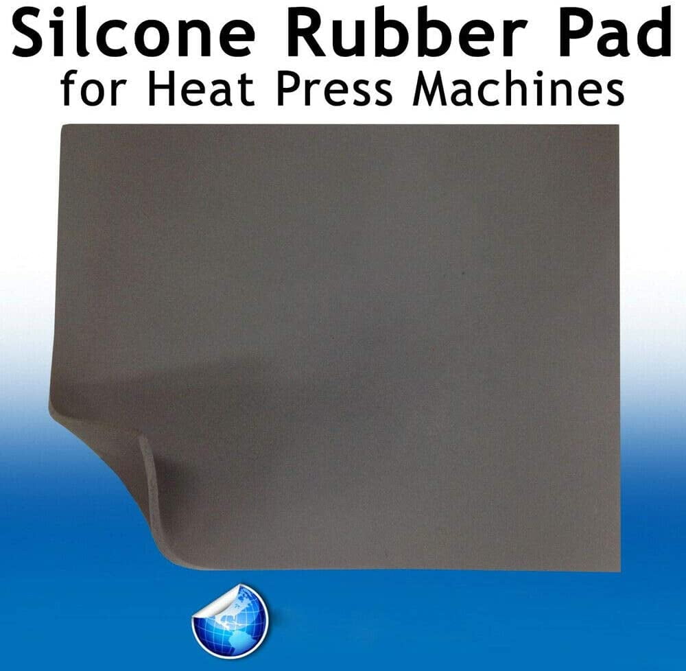 INTBUYING 16x20in Silicone Pad for Flat Heat Press Transfer Machine Replacement Accessory Grey Color