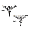 thumbnail image 3 of Balery Cow Tangas de Algodón para Mujer con Estampado – Ropa Interior Sexy, Transpirable, G-string-XX-Large, 3 of 6