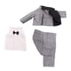 thumbnail image 4 of 3pcs / Set Ropa de Muñeca para Niños de Muñeca de 18 Pulgadas para Accesorios de Muñeca Gris, 4 of 9