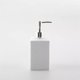 thumbnail image 3 of Dispensador de jabón de cerámica cuadrado blanco suave for baño, cocina, comercial Dispensador de jabón de cerámica de 480 ml Dispensador de jabón líquido for manos con diseño de escala, 3 of 3