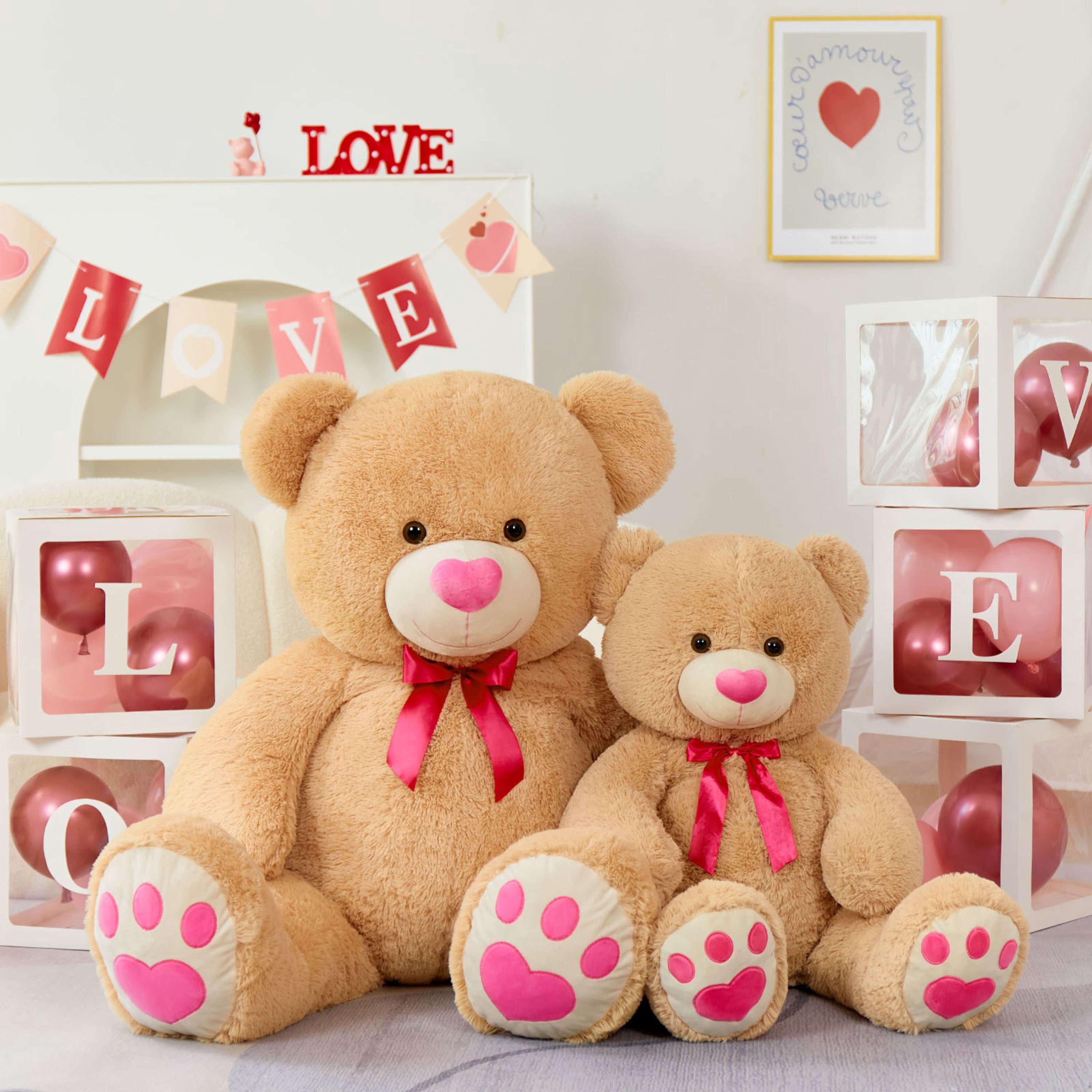 Muiteiur Giant Teddy Bear 36'' Giant Stuffed Animal Big Bear Plush Toy