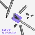 thumbnail image 4 of Wonderskin Crayon Eyeliner, 1440 Longue Tenue Crayon Eyeliner Marron, 2 Pack - Imperméable, Taille-Crayon & Anti-Bavure, 4 of 5