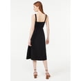 thumbnail image 2 of Free Assembly Women's Midi Sundress with Tie Belt, Sizes XS-XXXL, 2 of 5