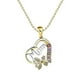 thumbnail image 3 of Collar Del Día De La Madre, Collar Con Colgante De Corazón De Amor, Regalo De Joyería Para Mamá Yuarrent AP005601-00, 3 of 6