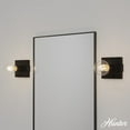 thumbnail image 3 of Hunter - Donelson 1-light Natural Black Iron, Small Sconce Light, Dimmable, Rustic Style, for Bedrooms, Dining, Living Rooms - 13051, 3 of 7