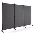 thumbnail image 1 of Costway Biombo Separador de 3 Paneles con Ruedas Pantallas de Privacidad de Habitaciones Alto 180cm Divisores para Hogar Oficina Domitorio, 1 of 10
