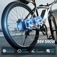 thumbnail image 6 of Luimp 26" Electric Bike for Adults, 500W Ebike with 36V 10.4Ah Battery, 20MPH Electric Bicycles, E-Bike for Adults, E Bike UL2849, 6 of 8