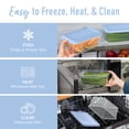 thumbnail image 3 of Bentgo Prep 8 Cup Meal Prep Containers with Lids, PFAS & BPA Free Materials, Durable, Microwave, Freezer, & Dishwasher Safe To Go Food Storage Container 10 Pack - Blue Coast, 3 of 5