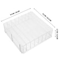thumbnail image 2 of unbranded Caja Transparente Para Almacenamiento De Con Divisores Para Oficina Y, 2 of 6
