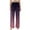 Purple, variant on Women's Pajama Pants Lightweight Casual Comfy Palazzo Pants, Gradient Print Sleepwear Loungewear Bottoms with Pockets,Red,L