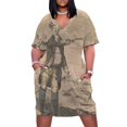 thumbnail image 2 of Retrato vintage del general Joseph Warren (1871). Vestido holgado con bolsillos. Vestidos de noche para mujer 2025. Vestidos elegantes para mujer., 2 of 7