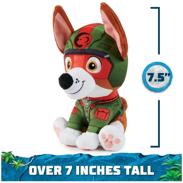 PAW Patrol Jungle Pups Tracker, 8-Inch Stuffed Animal Plush Toy in