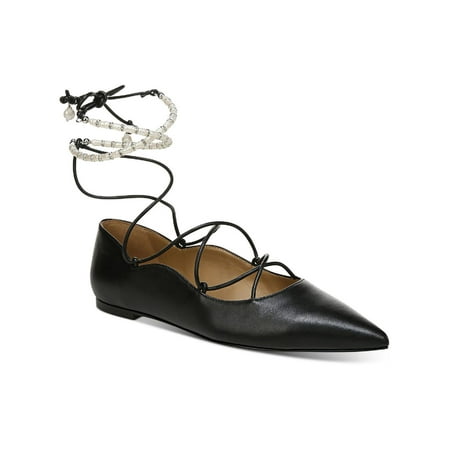 

Sam Edelman Womens Winslet Leather Lace-Up Ballet Flats
