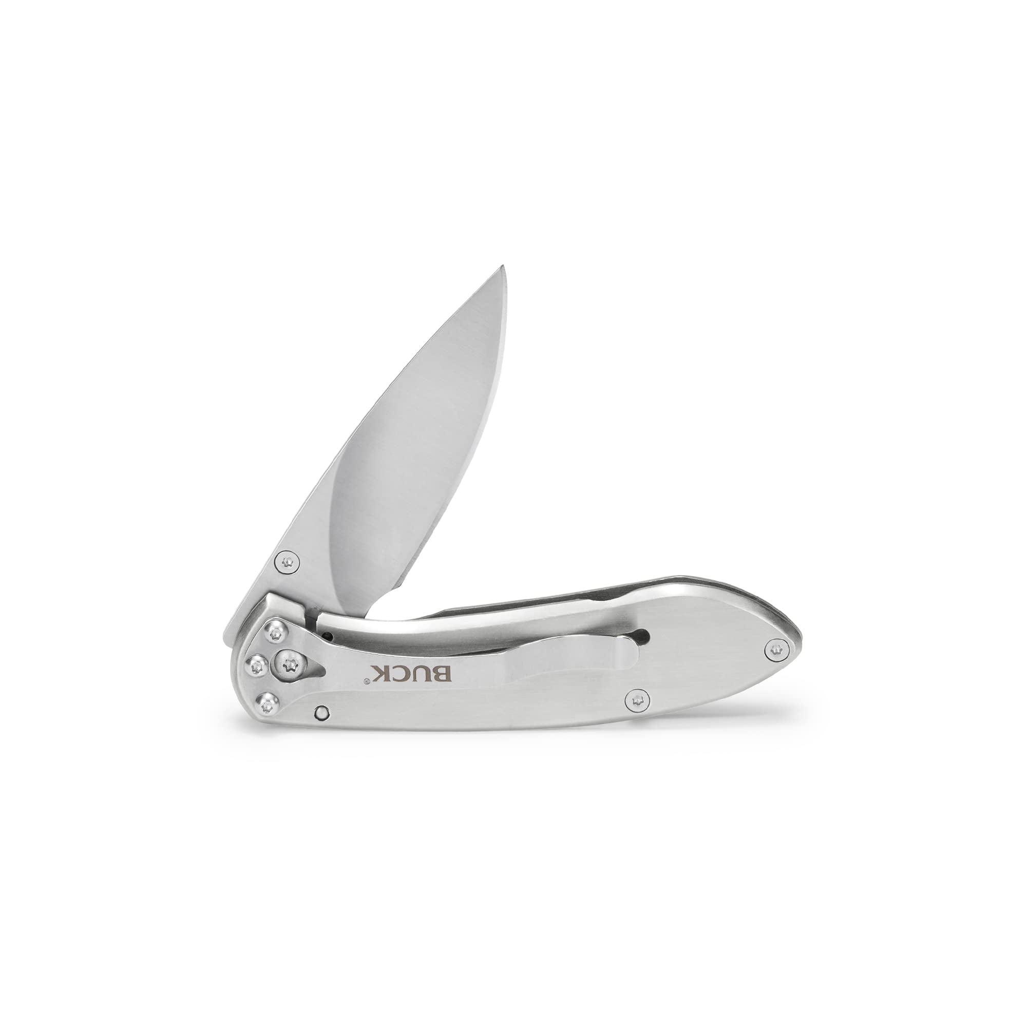 Buck Knives 327 Nobleman Folding EDC Knife, 2-5/8” Pocket Knife Blade, Stainless Steel, 2.6 oz