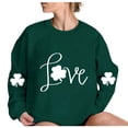 thumbnail image 1 of Amzcrzy Chandail pour Femmes Chandail à Col Rond pour Femmes Chandails Imprimés de la Saint-Patrick à Manches Longues Chandail de la Saint-Patrick pour Femmes Chandails à Manches Longues pour Femmes Chandail à Enfiler TG, 1 of 7
