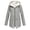 Grey, variant on Baqcunre Outdoor Loose Plush Solid Plus Thick Warm Hooded Raincoat Size Windproof Winter Outdoor Women's Coat Womens Coats Fleece Jacket Women Winter Jackets For Women Coats For Women,Color Beige,L