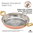 thumbnail image 5 of Hakan Copper Egg Pan for Cooking, Handmade Small Frying Pan, Hammered Skillet, 9.4” (24 cm), 5 of 9