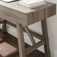 thumbnail image 6 of Atlin Designs 2-Drawer Small Transitional Wood Space Desk in Gray Wash, 6 of 10