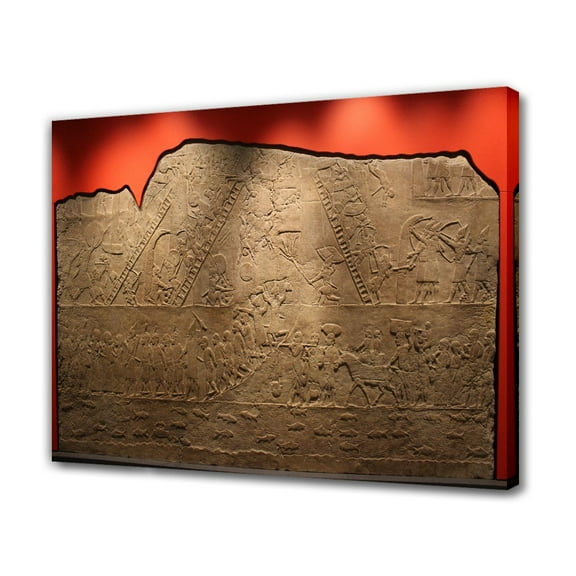 Mesopotamia Assyria Sumerian Canvas Poster Bedroom Decor Sports Landscape Office Room Decor Gift,Frame-style,08x12inch(20x30cm)