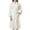 White, variant on WREESH Womens Bathrobe Solid Color Long Nightgowns New Casual Early Fall Cool Thin Mid Length Bathrobe Black