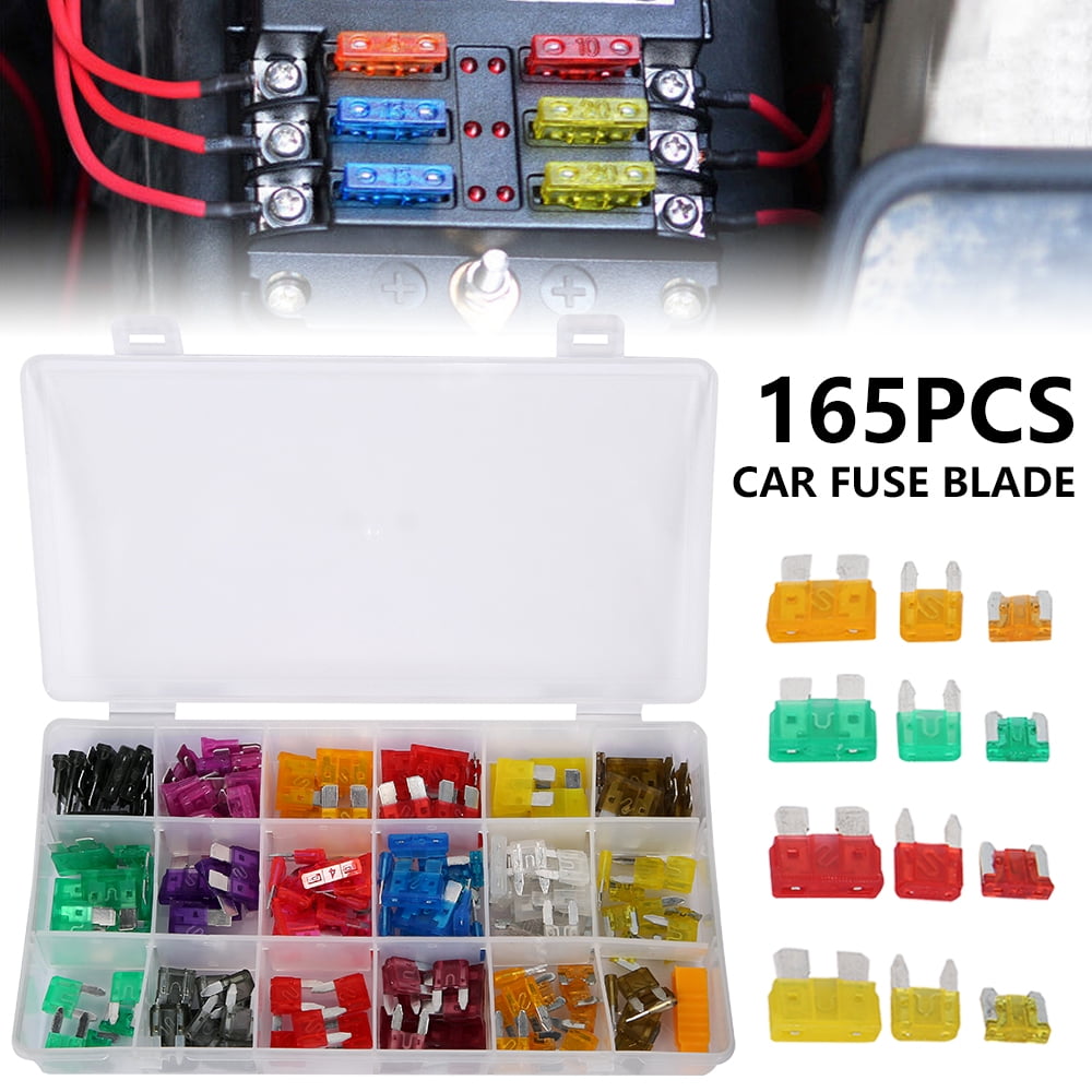 Low Profile Mini Blade Fuse Auto Car FUSES Assortment Kit MINI 165 pcs ATC 