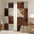 thumbnail image 2 of Castle Fairy Cow Print Curtains Pack of 2 (42x84 Each),Farmhouse Animal Curtains Blackout, 2 of 6