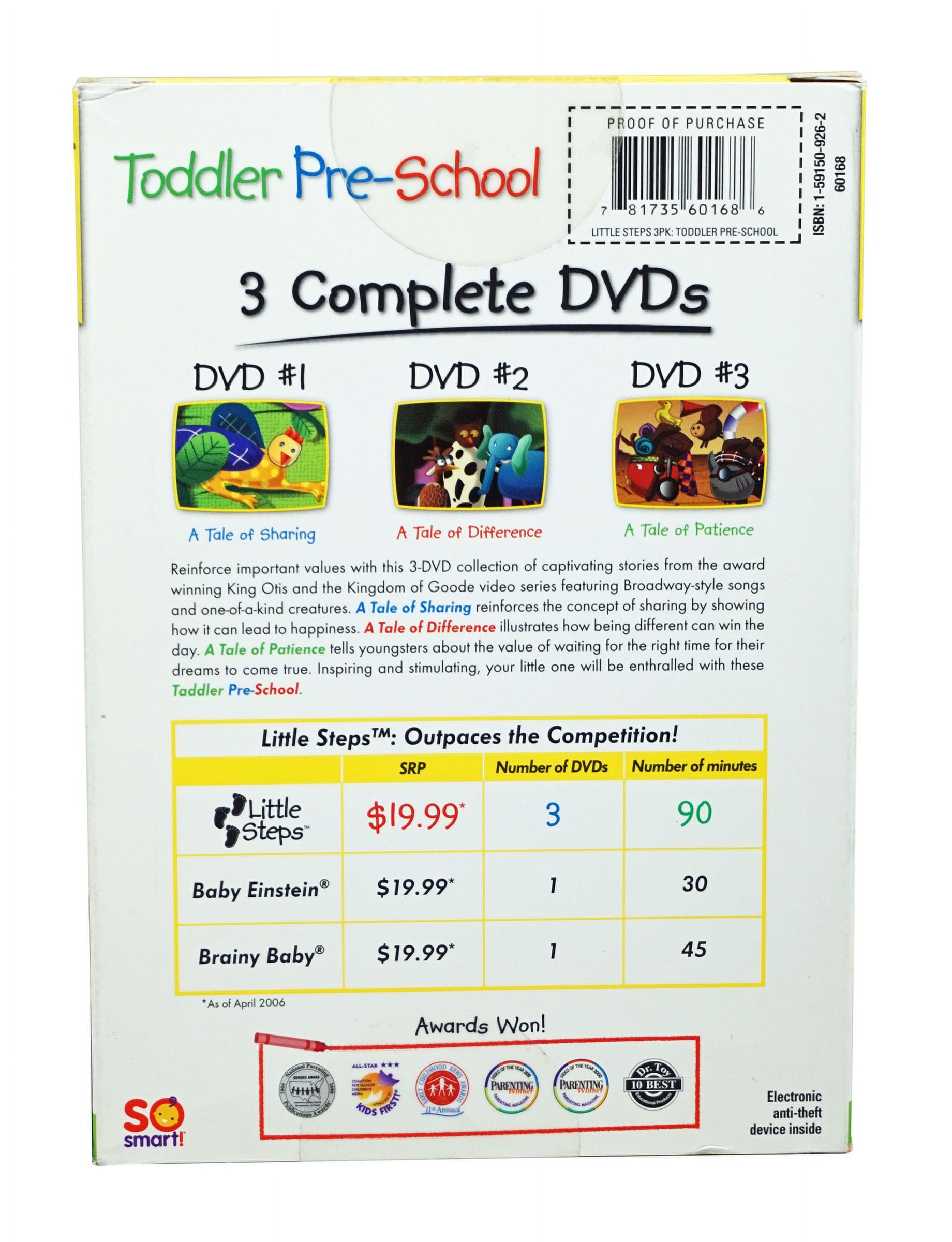 (未使用･未開封品)Little Steps: Tales of Learning [DVD] Little Steps Toddler Pre-School (Collection of 3 DVD's) - A