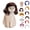 Color-B, variant on Dog Cat Wig Costume, Adjustable Pets Hairpiece for Halloween| Soft Silk Material, Adjustable Straps, Lightweight Fit for Small Medium Dogs and Cats for Halloween Photos Parties