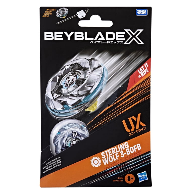 Beyblade, Beyblade X Starter Pack, Sterling Wolf 3-80FB UX