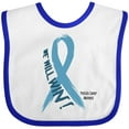 thumbnail image 3 of Inktastic We Will Win Against Prostate Cancer Ribbon Boys or Girls Baby Bib, 3 of 4