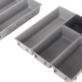 thumbnail image 2 of YAHHU Silverware Drawer Organizer Sturdy Plastic Large Capacity Multifunction Utensil Tray for Knife Fork Spoon Sorting Box Kitchen Accessories, 10.24 inches / 26.00 cm, 2 of 9