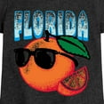 thumbnail image 3 of Instant Message - Florida, The Sunshine State Orange - Toddler & Youth Girls Short Sleeve Graphic T-Shirt, 3 of 6