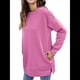 thumbnail image 1 of Sudaderas para Mujer, Sudaderas de Cuello Redondo de A , Suéteres Casuales Holgados, Conjuntos Cómodos de Otoño. Vino Tinto L, 1 of 9