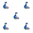 thumbnail image 3 of Sonducket Broches de cristal de diamantes de imitación para mujer, alfileres de joyería bonitos de dibujos animados, decoración de ropa, accesorio de Azul 5piezas Sonducket CBP224832, 3 of 6