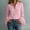 Pink women's lace trim blouse a1, variant on Women's Fall Long Sleeve Lace Trim Button Down Blouse Casual Boho Ruffle Tunic Tops Cute Trendy Collared Shirt for Women Spring Winter Fashion Clothes, Black XL
