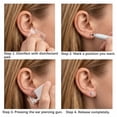 thumbnail image 3 of Briana Williams G23 Titanium Ear Piercing Kit,ASTM F136 Implant Grade 3mm 4mm CZ Studs for Sensitive Ears,4 Pack with 8 Clear Studs and 4 G23 Titanium Earring studs, 3 of 7