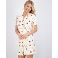 thumbnail image 2 of 3 Pack: Womens Short Sleeve Full Button-Down Henley Nightshirt Nightgown Sleep Dress (Available In Plus Size), 2 of 6