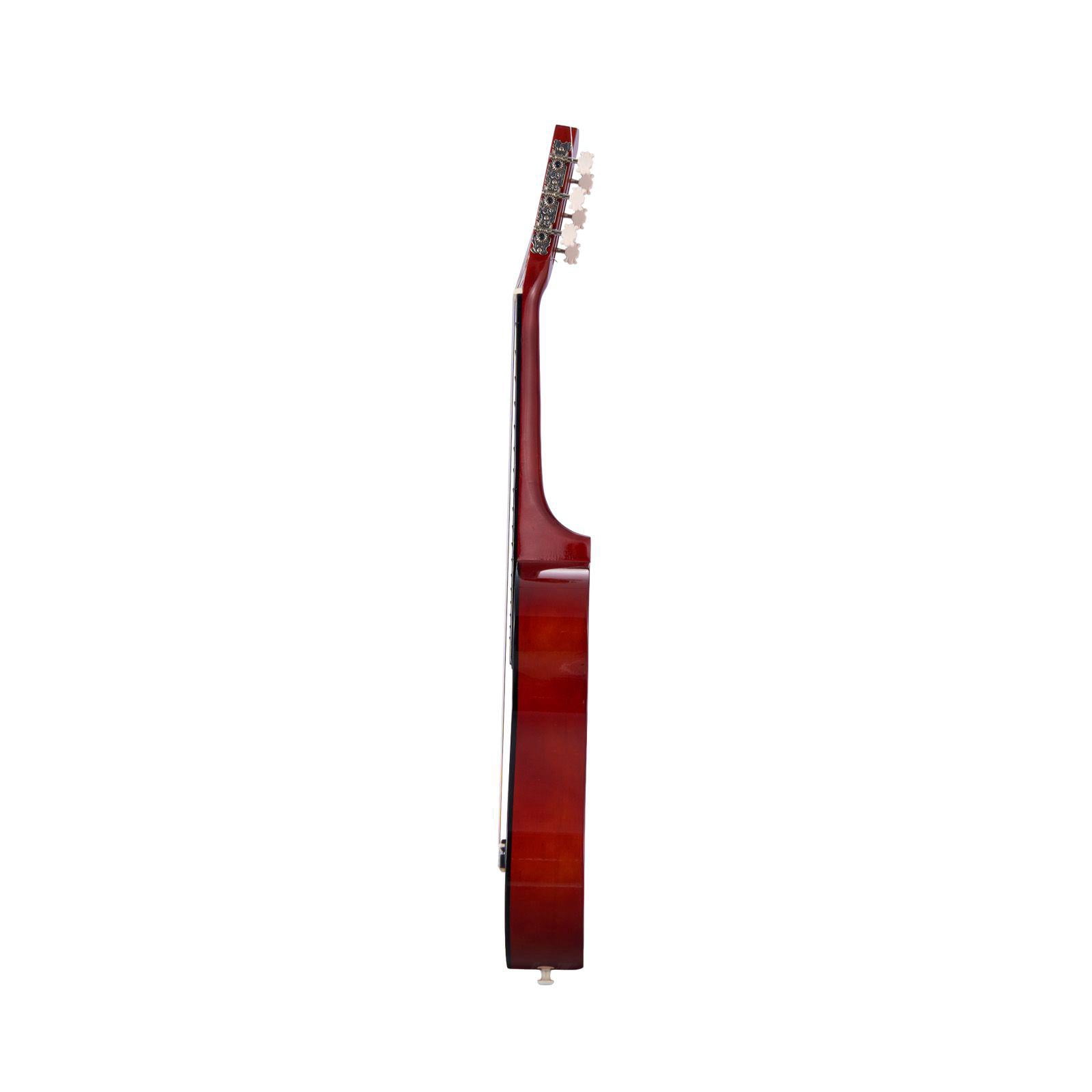 30 Inch Basswood Classical Guitar Starter Kit with Nylon Strings Gig Bag Strap Tuner Extra Strings Pick Capo Sunburst for Beginners Kids Girls Boys Students