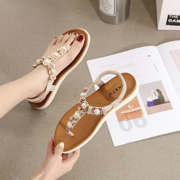 High Quality Sandals Women Summer Shoes Ladies Casual Bohemia Flat Sandals  Women Open Toe Soft Bottom Beach Shoes free shipping