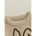 thumbnail image 6 of aturustex Little Boys Girls Easter Cozy Knit Sweaters Top 6M-5T Toddler Baby Long Sleeve Knitted Pullover Round Neck Sweatshirts Bunny Ears Embroidery Cute Casual Comfy Spring Winter Clothes, 6 of 7