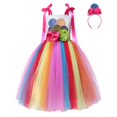 thumbnail image 3 of Princess Candy Dress For Girl Lollipop Prium Carnival Party Clothing Kids Cosplay Fancy Rainbow Unicorn Costume Outfits 3-10Y, 3 of 5