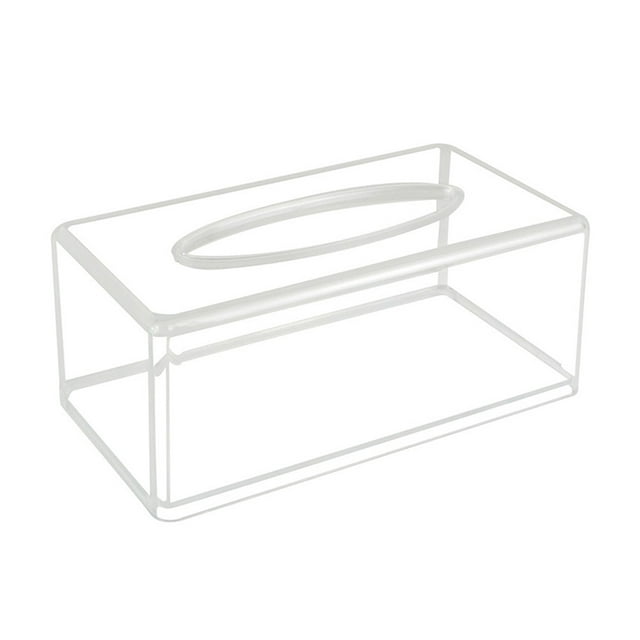 SHISUYAN Transparent Acrylic Paper Storage Box for Tissue and Extraction Easy to Use for Home and Office Desk Organization