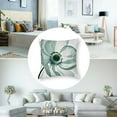 thumbnail image 5 of Flower Pillow Sham, Poppy Flower Blooms Meadow Garden Floral Radiographs Unusual Rare Art Print, Decorative Standard King Size Printed Pillowcase,  White Teal, 5 of 7