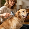 thumbnail image 5 of Deshedding Brush For Cats Effectively Loose Undercoat Hair Reduces Shedding Up To 95% Easy Grooming With Stainless Steel Comfortable Ergonomic Handle, 5 of 5
