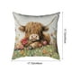 thumbnail image 3 of Herunwer Highland Cow Throw Pillow Covers Decorative Throw Pillows Cow Decor for Bedroom Decor Highland Cow Bedding Soft Flannel Fluffy Couch Pillow Covers, 3 of 6