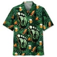 thumbnail image 3 of Camping BigFoot ALlien Fire & Beer Hawaiian Shirt, Funny Outdoor Tee, 3 of 7