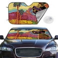thumbnail image 2 of Haiem Beautiful African Woman Car Windshield Sun Shade - Blocks UV Rays Sun Visor Protector, Sunshade to Keep Your Vehicle Cool, Universal Fit SUV Van Sedan-Medium, 2 of 7